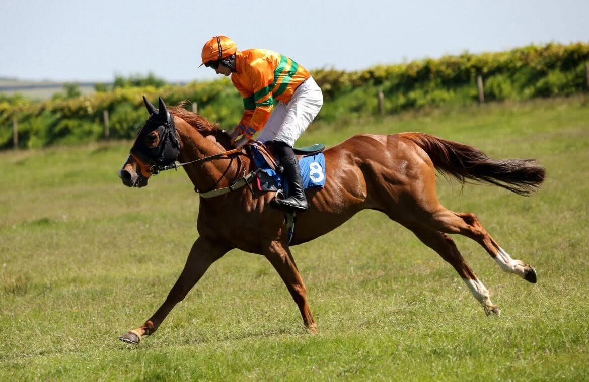 A Joe Tickle Racing runner in a race